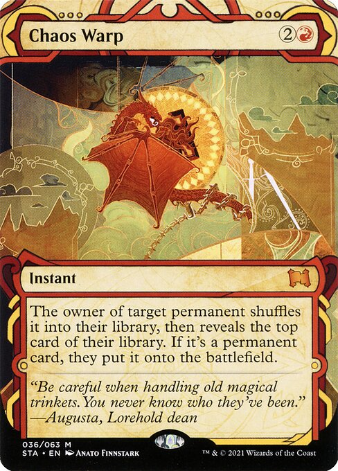 Chaos Warp — Strixhaven Mystical Archive #36, art by Anato Finnstark