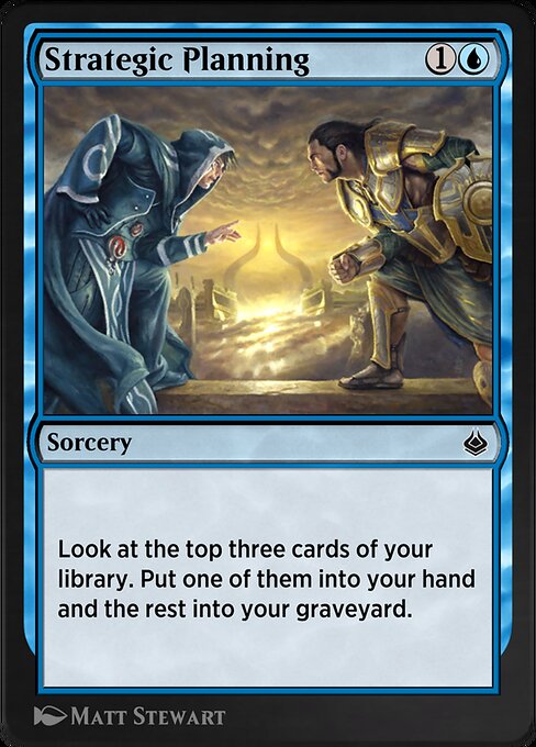 Strategic Planning — Amonkhet Remastered #81, art by Matt Stewart