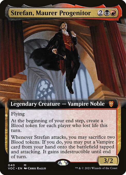 Strefan, Maurer Progenitor — Crimson Vow Commander #40, art by Chris Rallis