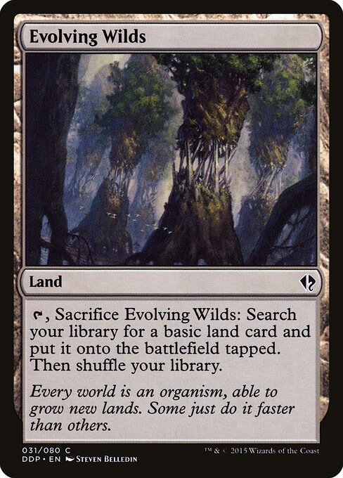 Evolving Wilds — Duel Decks: Zendikar vs. Eldrazi #31, art by Steven Belledin