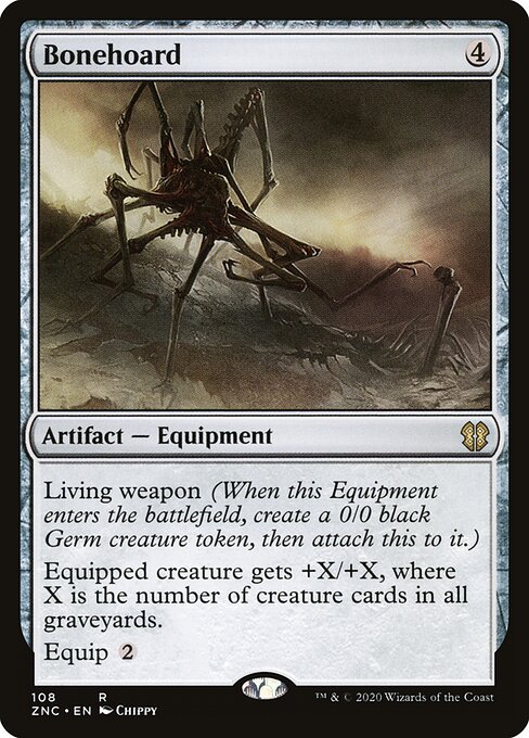 Bonehoard — Zendikar Rising Commander #108, art by Chippy