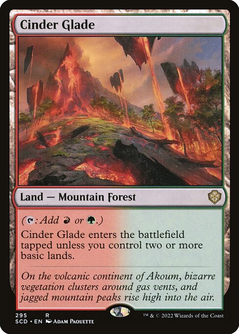 Cinder Glade — Starter Commander Decks #295, art by Adam Paquette