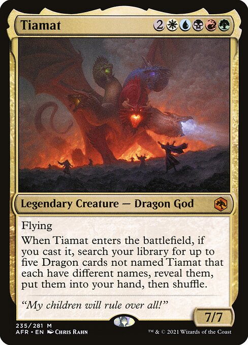 Tiamat — Adventures in the Forgotten Realms #235, art by Chris Rahn