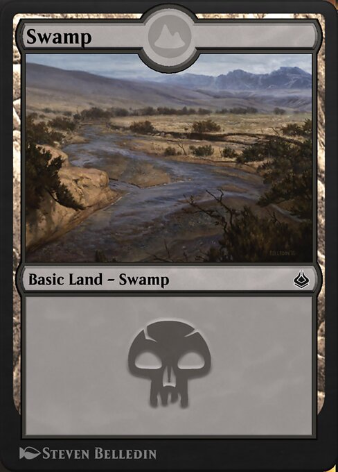 Swamp — Amonkhet Remastered #333, art by Steven Belledin