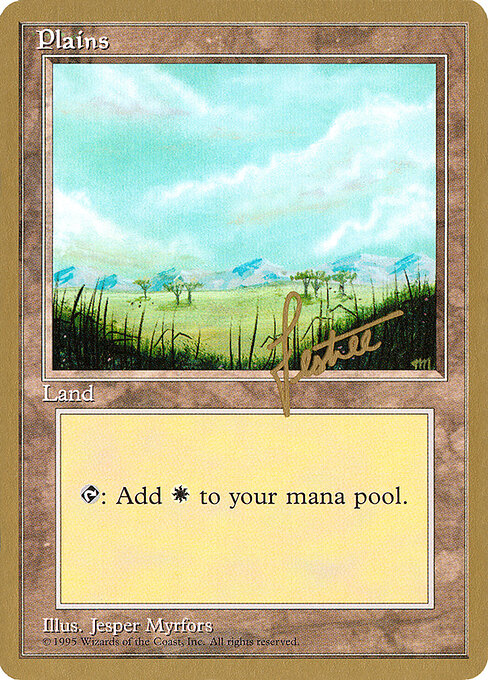 Plains — Pro Tour Collector Set #bl365, art by Jesper Myrfors