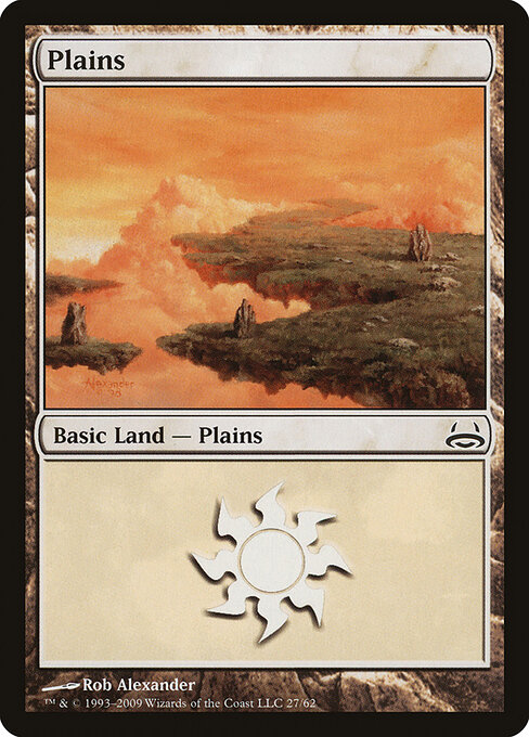 Plains — Duel Decks: Divine vs. Demonic #27, art by Rob Alexander