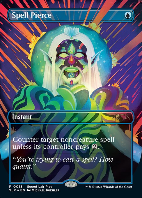 Spell Pierce — Secret Lair Promo #18, art by Michael Koehler