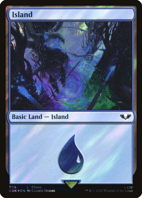 Island — Warhammer 40,000 Commander #308★, art by Calder Moore