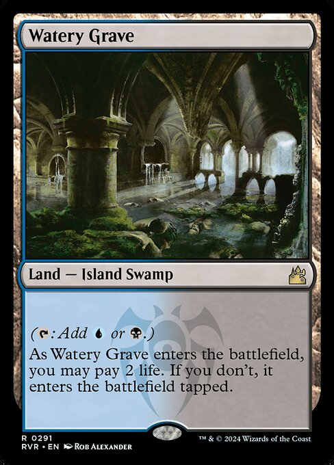 Watery Grave — Ravnica Remastered #291, art by Rob Alexander