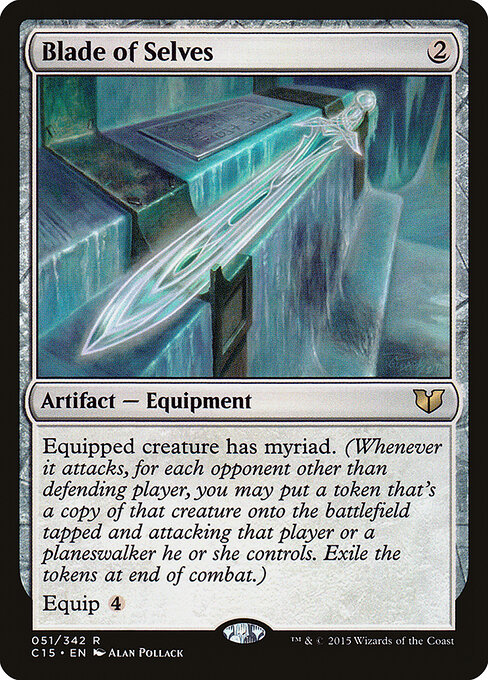 Blade of Selves — Commander 2015 #51, art by Alan Pollack