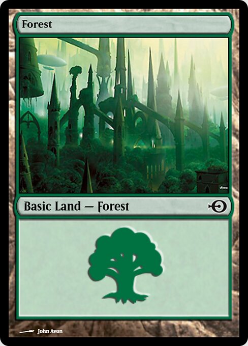 Forest — Magic Online Promos #32027, art by John Avon