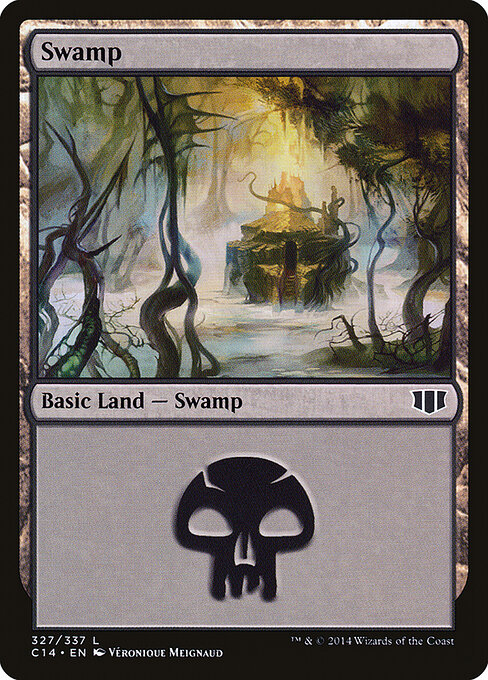 Swamp — Commander 2014 #327, art by Véronique Meignaud