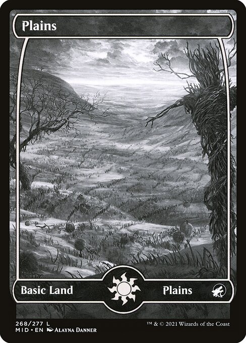 Plains — Innistrad: Midnight Hunt #268, art by Alayna Danner