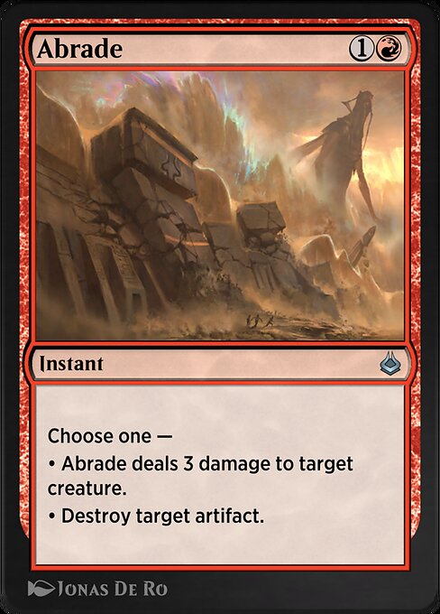Abrade — Amonkhet Remastered #136, art by Jonas De Ro