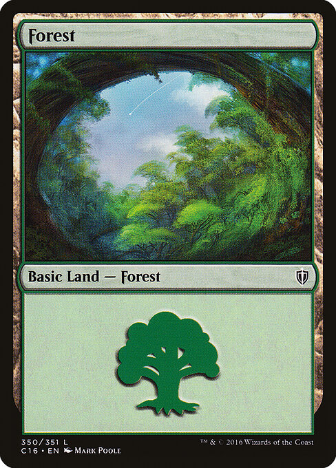 Forest — Commander 2016 #350, art by Mark Poole