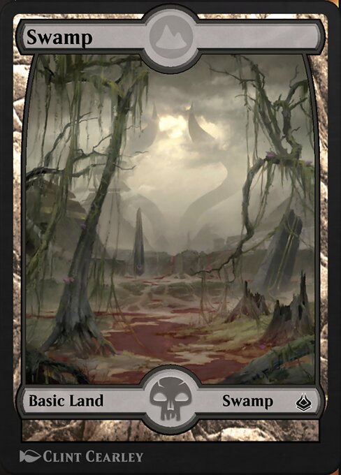 Swamp — Amonkhet Remastered #337, art by Clint Cearley