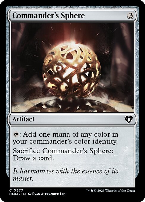 Commander's Sphere — Commander Masters #377, art by Ryan Alexander Lee
