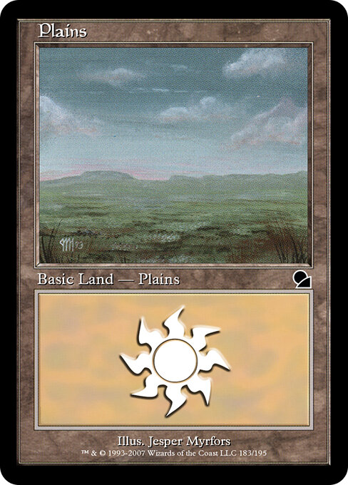 Plains — Masters Edition #183, art by Jesper Myrfors