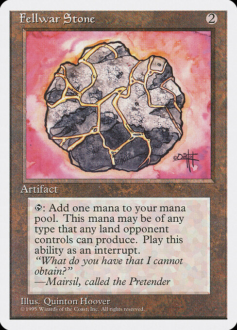 Fellwar Stone — Fourth Edition #319, art by Quinton Hoover
