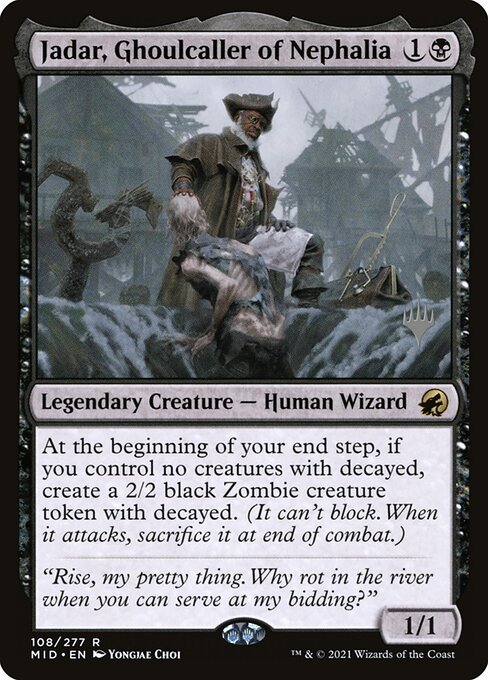 Jadar, Ghoulcaller of Nephalia — Innistrad: Midnight Hunt Promos #108p, art by Yongjae Choi