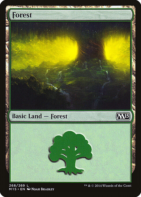 Forest — Magic 2015 #268, art by Noah Bradley