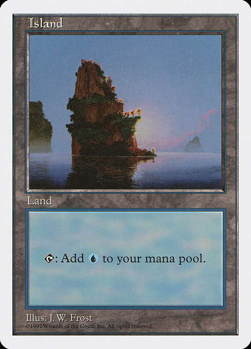 Island — Fifth Edition #435, art by J. W. Frost