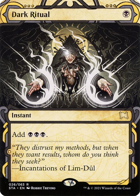 Dark Ritual — Strixhaven Mystical Archive #26, art by Robbie Trevino