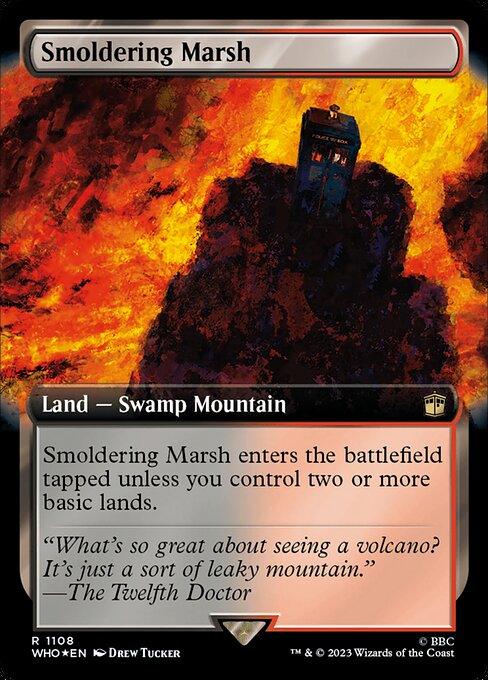 Smoldering Marsh — Doctor Who #1108, art by Drew Tucker