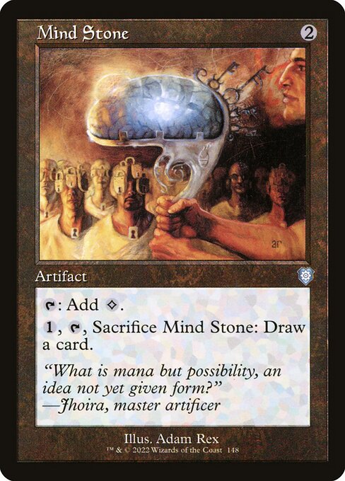 Mind Stone — The Brothers' War Commander #148, art by Adam Rex