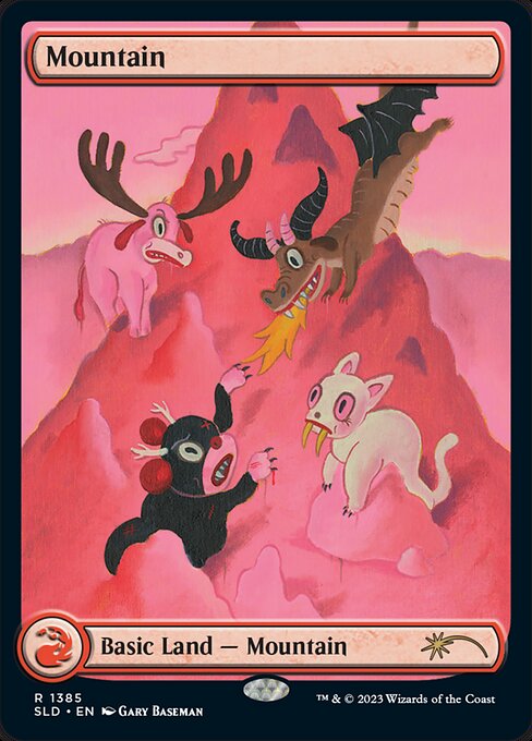 Mountain — Secret Lair Drop #1385, art by Gary Baseman