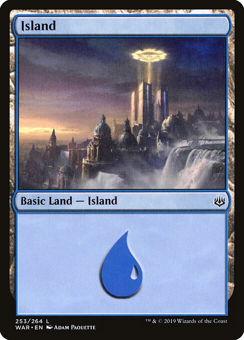 Island — War of the Spark #253, art by Adam Paquette