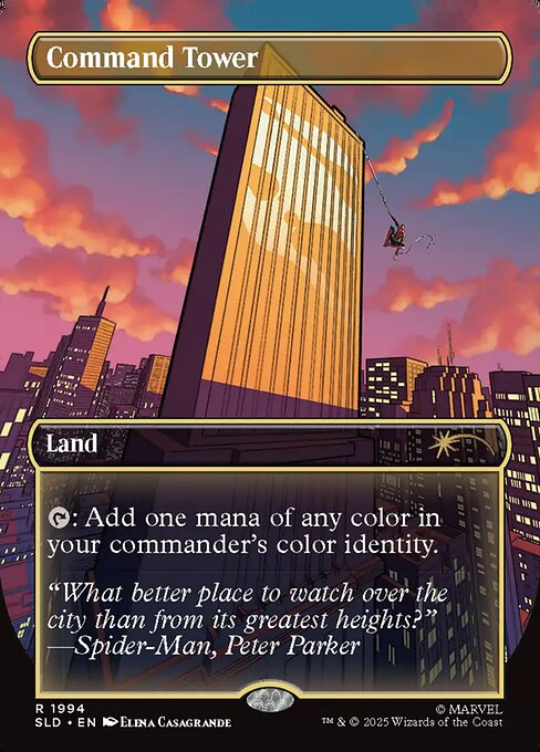 Command Tower — Secret Lair Drop #1994, art by Elena Casagrande