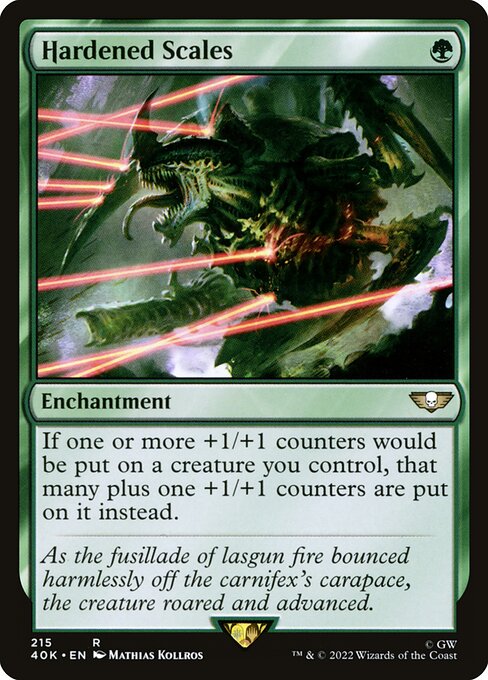 Hardened Scales — Warhammer 40,000 Commander #215, art by Mathias Kollros