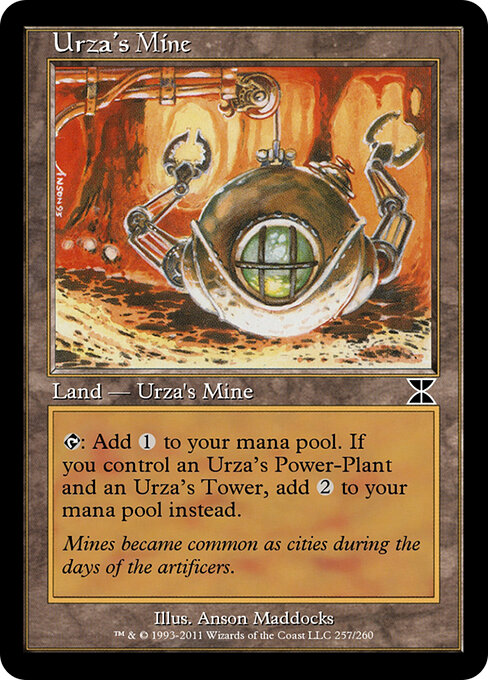 Urza's Mine — Masters Edition IV #257c, art by Anson Maddocks