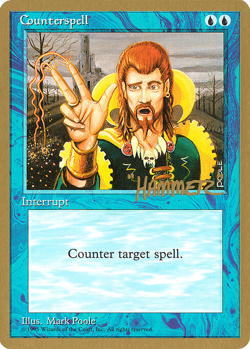 Counterspell — Pro Tour Collector Set #shr65, art by Mark Poole