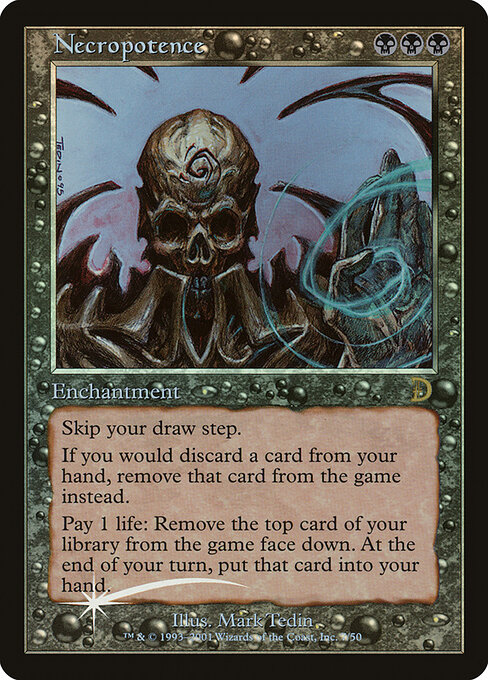 Necropotence — Deckmasters #7, art by Mark Tedin