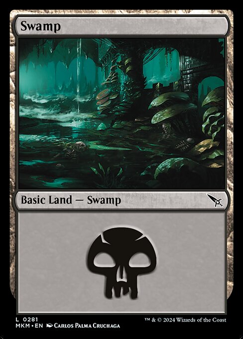 Swamp — Murders at Karlov Manor #281, art by Carlos Palma Cruchaga
