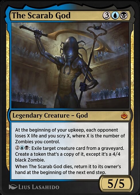 The Scarab God — Amonkhet Remastered #259, art by Lius Lasahido