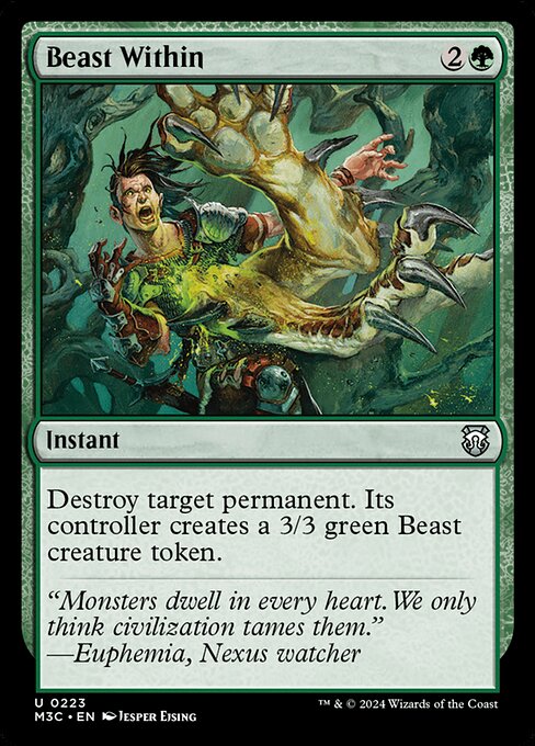 Beast Within — Modern Horizons 3 Commander #223, art by Jesper Ejsing
