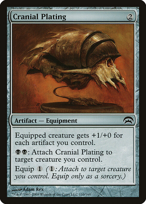Cranial Plating — Planechase #110, art by Adam Rex