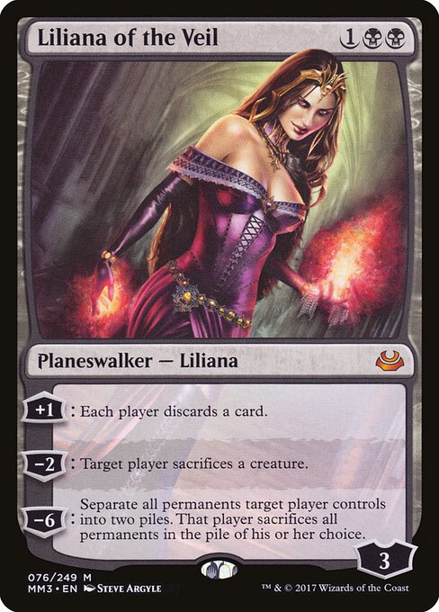 Liliana of the Veil — Modern Masters 2017 #76, art by Steve Argyle