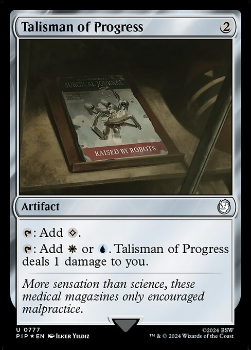 Talisman of Progress — Fallout #777, art by Ilker Yildiz