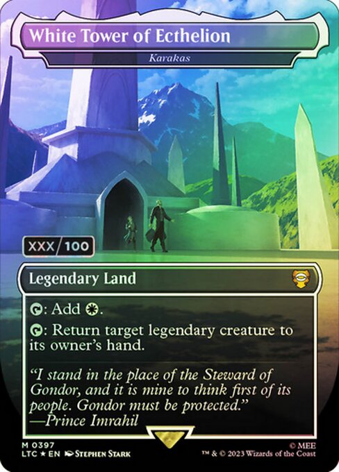 Karakas — White Tower of Ecthelion — Tales of Middle-earth Commander #397z, art by Stephen Stark