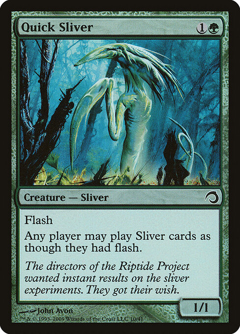 Quick Sliver — Premium Deck Series: Slivers #10, art by John Avon