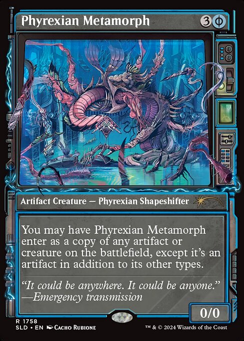 Phyrexian Metamorph — Secret Lair Drop #1758, art by Cacho Rubione