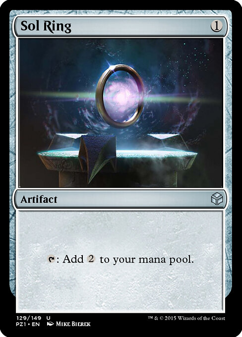 Sol Ring — Legendary Cube Prize Pack #129, art by Mike Bierek