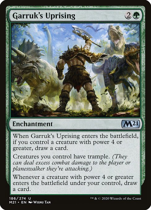 Garruk's Uprising — Core Set 2021 #186, art by Wisnu Tan