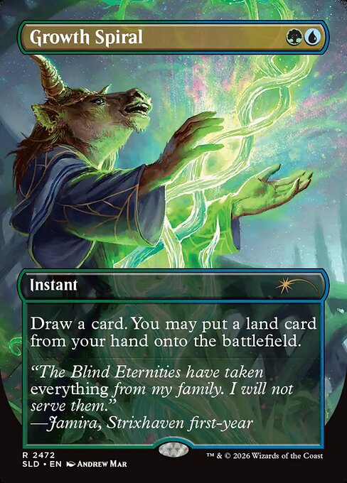 Growth Spiral — Secret Lair Drop #2472, art by Andrew Mar
