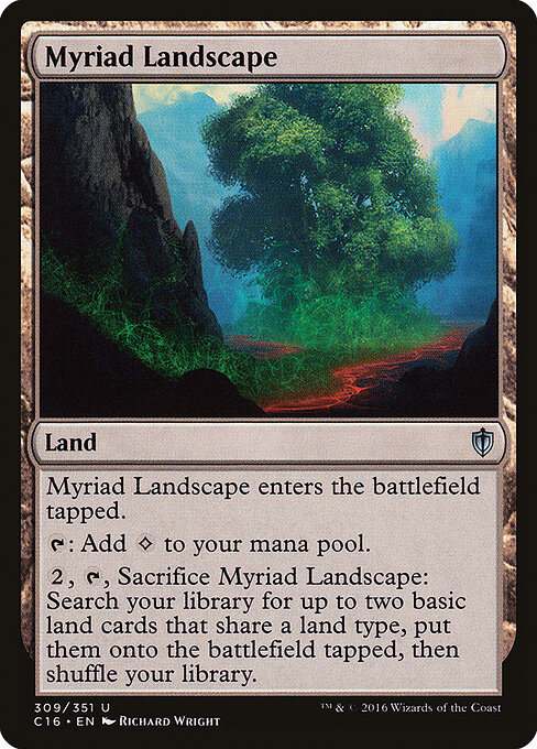 Myriad Landscape — Commander 2016 #309, art by Richard Wright