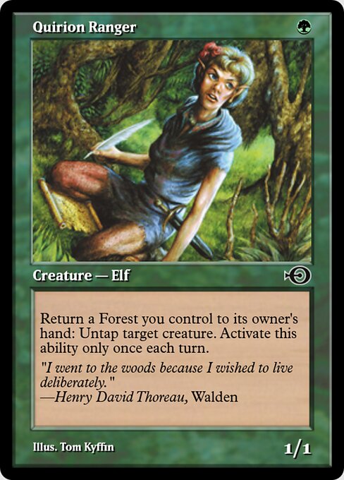 Quirion Ranger — Magic Online Promos #36012, art by Tom Kyffin